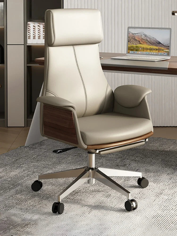 Senior Backrest Office Chair Leather Commerce Computer Legs Gaming Chair Work Executive Sillas De Oficina Office Furniture Wall