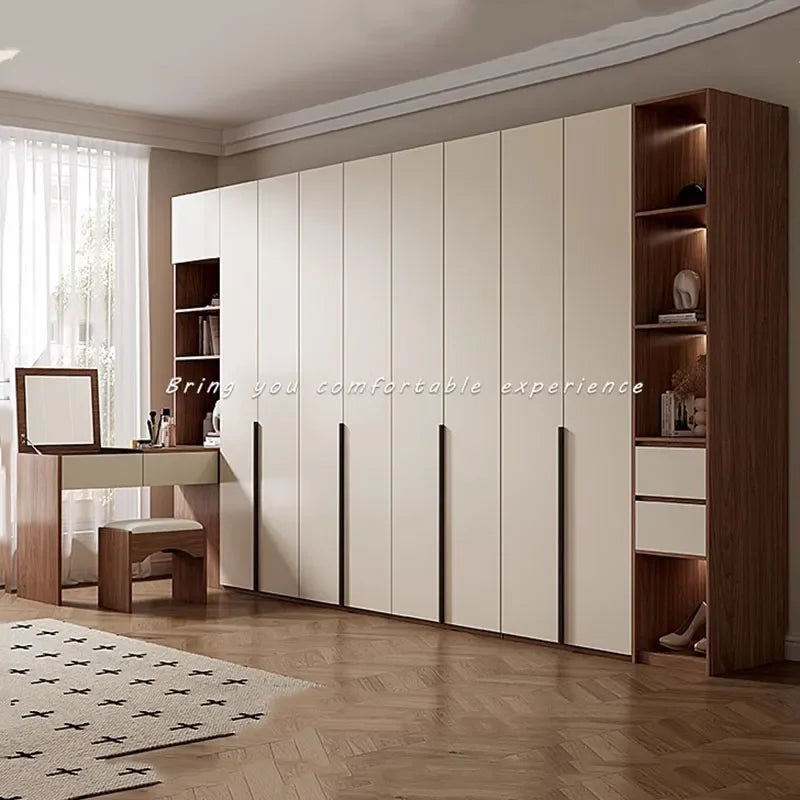 Luxurious Dressing Table Wardrobe Wooden Organizer Bedroom Wardrobe Storage Multifunction Armario Multiuso Home Furniture