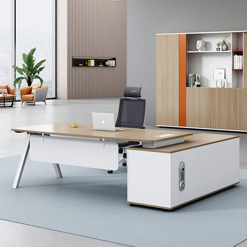 Executive Storage Office Desk Conference Filing Onsole Monitor Modern Office Desk Workflow Scrivania Gaming Office Furniture HDH