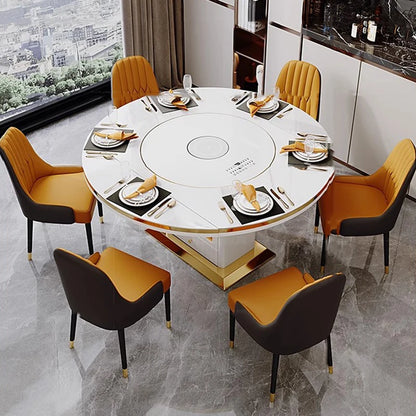 Dinner Table Dining Room Sets Marble Chairs Modern Luxury Kitchen Table Outdoor Round Meble Ogrodowe Living Room Sets Furniture