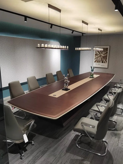 Painted conference table, long table, high-end training table, simple modern reception and negotiation table