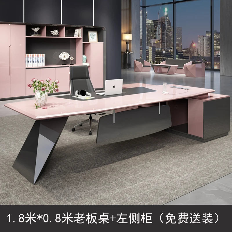 Luxury Modern Computer Study Vanity Desktops Vanity Drawers Executive Storage Coffee Table Console Escritorio Gaming Accessories