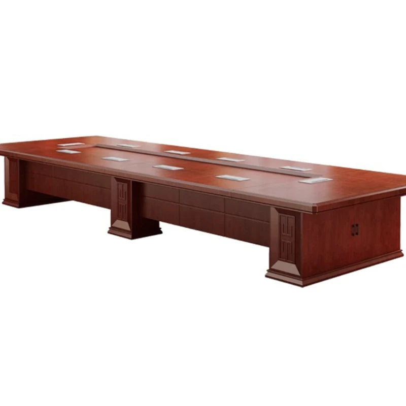 Wooden Modern Conference Table Computer Coffee Laptop Meeting Office Desk Design Drawer Tavolo Riunioni Office Furniture CM50HY