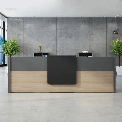 Company Reception Desks Modern Office Furniture Consulting Service Table Beauty Salon Reception Desk Simple Shop Cashier Counter