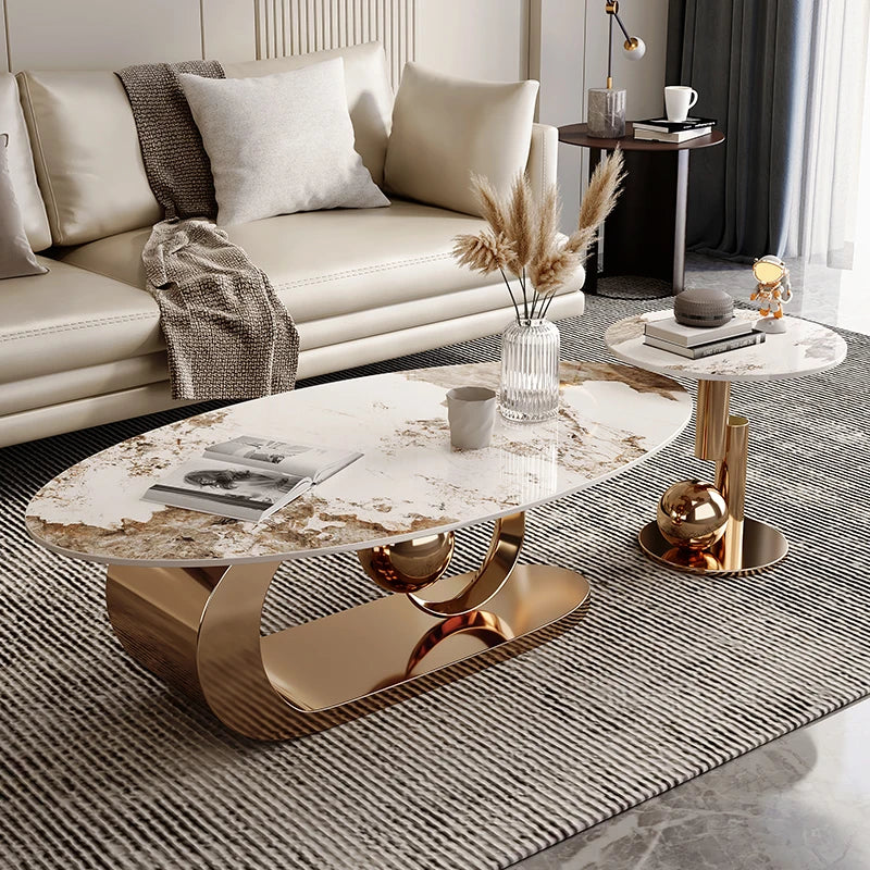 Modern Luxury Coffee Tables Round Design Home Minimalist Coffee Tables Free Shipping Unique Table Basse De Salon Decoration