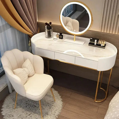 Luxury Modern Dresser Storage Dressing Table Bedroom Minimalist Multifunctional Cabinet Makeup Table Household Kommode Furniture