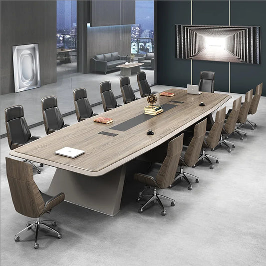 Large conference table long table simple modern negotiation table conference room rectangular office