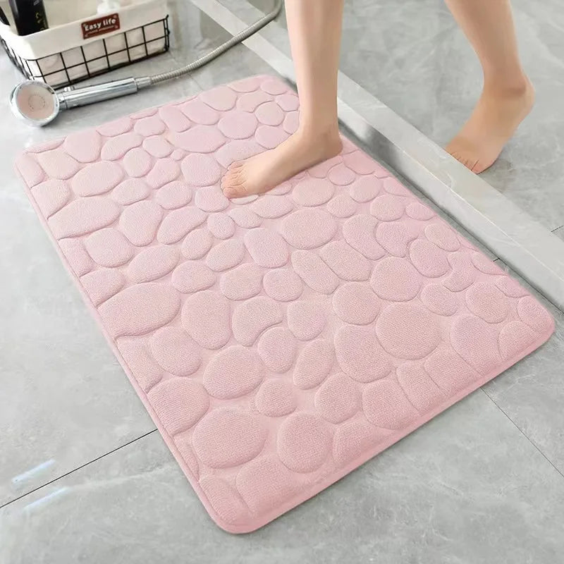 Side Floor Memory Foam Shower Room Doormat