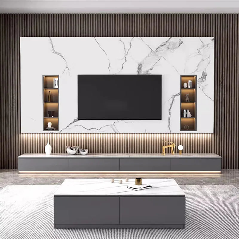 Wall Mount Bedroom Tv Stand Salon Consoles Floating Shelf Luxury Display Pedestal Tv Stand Center Meuble Tv Suspendu Furniture