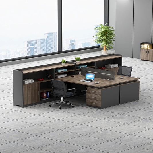 Shelves Corner Office Desk Workbench Conference Console Executive Metal Office Desk Counter Escritorios De Oficina Furniture