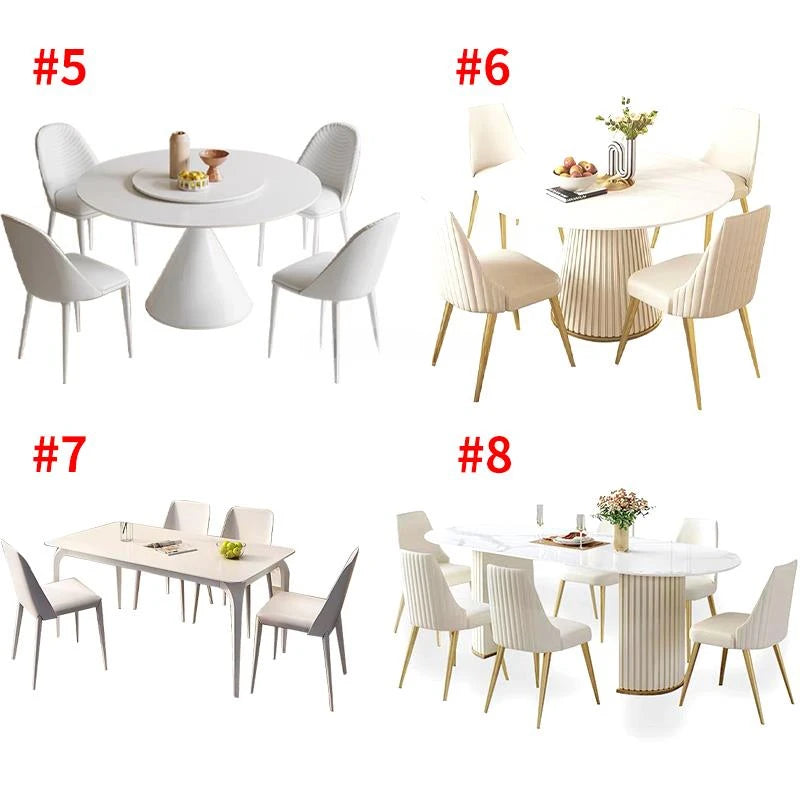 Luxury Dining Table And Chairs Customize Tabletop Kitchen Furniture 24 Dining Table Sets Minimalist Dining Table With 6 Seats