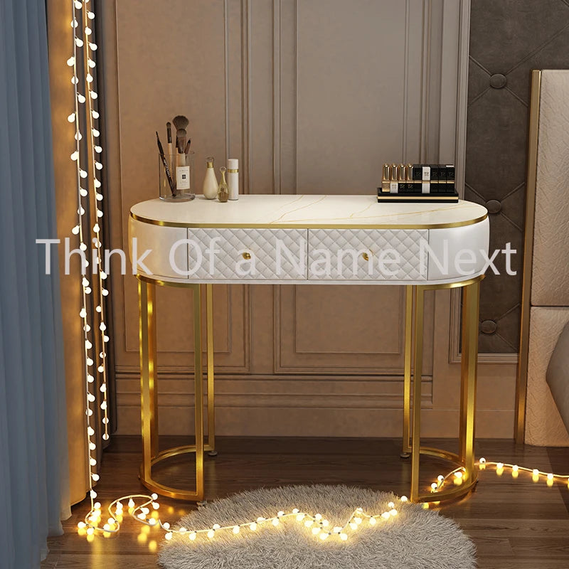 Vanity Dressing Table Mirror Makeup Luxury Drawers Makeup Desk Mobile Organizer Meubles De Chambre Luxury Bedroom Furniture