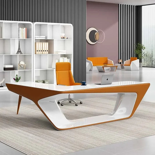 New 2024 Boss L Shape Luxury Office Furniture Manager High Tech Modern Executive Ceo Office Desk