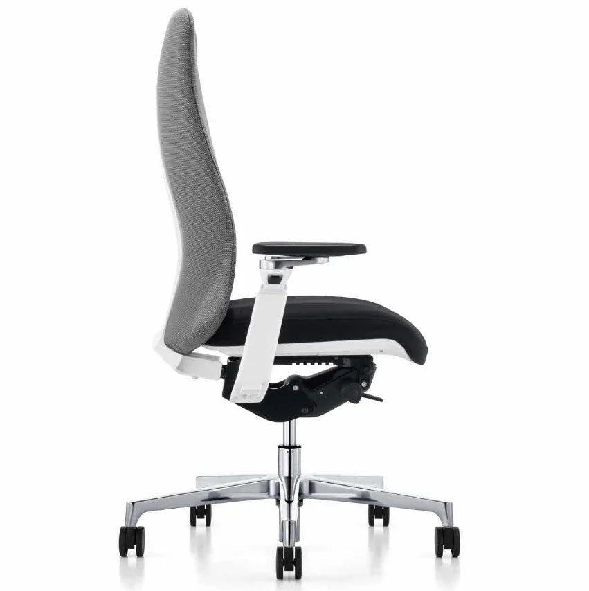 light gray high back mesh office chair for office people  modern ergonomic adjustable swivel office boss chair