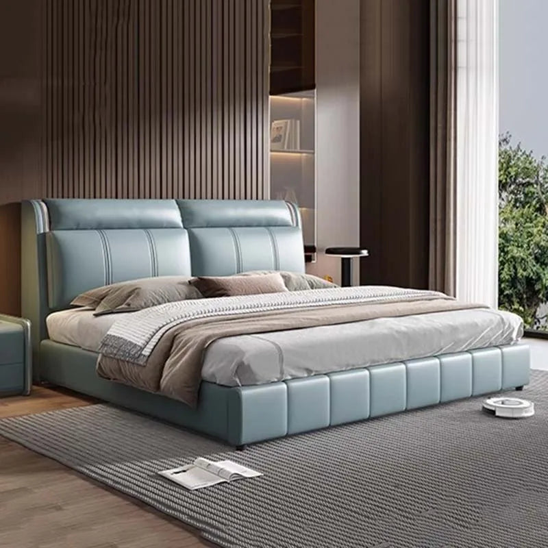 Multifonction Couple Bed Bedroom Organiser King Size Double Bed Modern Luxury Marco De Cama Queen Moderno Nordic Furniture