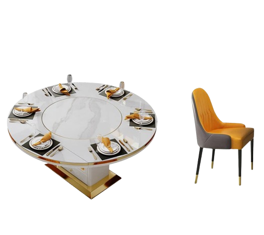 Dinner Table Dining Room Sets Marble Chairs Modern Luxury Kitchen Table Outdoor Round Meble Ogrodowe Living Room Sets Furniture