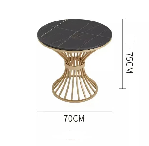 New 2024 Modern Light Luxury Apartment Villa Restaurant Cafe Living Dining Room Furniture Sets Marble Tables Chairs Set Custom