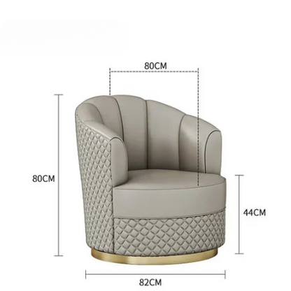 Occasional Living Room Chairs Nordic Single Barrel Sofa Swivel Accent Chairs Lazy Barrel Sedie Da Soggiorno Nordic Furniture