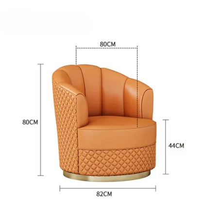 Occasional Living Room Chairs Nordic Single Barrel Sofa Swivel Accent Chairs Lazy Barrel Sedie Da Soggiorno Nordic Furniture