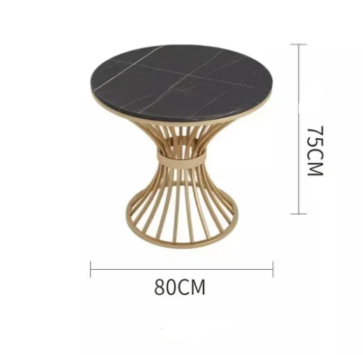 New 2024 Modern Light Luxury Apartment Villa Restaurant Cafe Living Dining Room Furniture Sets Marble Tables Chairs Set Custom