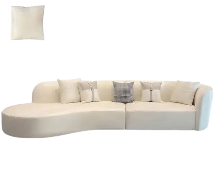 Curve Living Room Sofa Reception Nordic Minimalist Ergonomic Couchs Designer Unique Canape Salon Prefabricated