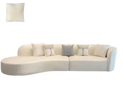 Curve Living Room Sofa Reception Nordic Minimalist Ergonomic Couchs Designer Unique Canape Salon Prefabricated