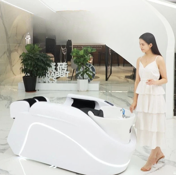 Beauty Salon Shampoo Chair Head Spa Washing Machine Bed Professional Recliner Hydrotherapy Behandelstoel Salon Equipment GY50CS