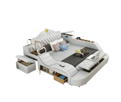 Storage Frame Smart Bed House Luxury Modern Hotel King Size Smart Bed Princess Girls Boys Cama Box Casal Bedroom Furniture