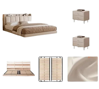 Royal Luxury Double Bed Modern Whitr King Headboard Frame Double Bed Girl Sleeping Letti Matrimoniali Furniture For Bedroom