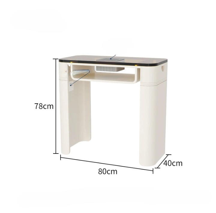 Commercial Nail Table Modern Designer Dressing Professional Receptionist Desk Equipment Manicuretafel Pedicure Furniture CY50NT