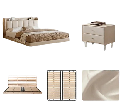 Royal Luxury Double Bed Modern Whitr King Headboard Frame Double Bed Girl Sleeping Letti Matrimoniali Furniture For Bedroom