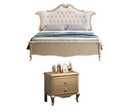 Queen Unique European Double Bed Luxury Royal Twin Frame Double Bed King Size Modern Letti Matrimoniali Bedroom Furniture