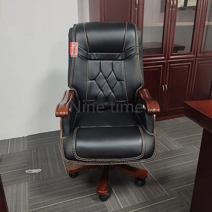 Leather Armchair Office Chairs Boss Lounge Floor Pillow Modern Computer Chair Visitor Waiting Sillas De Espera Library Furniture