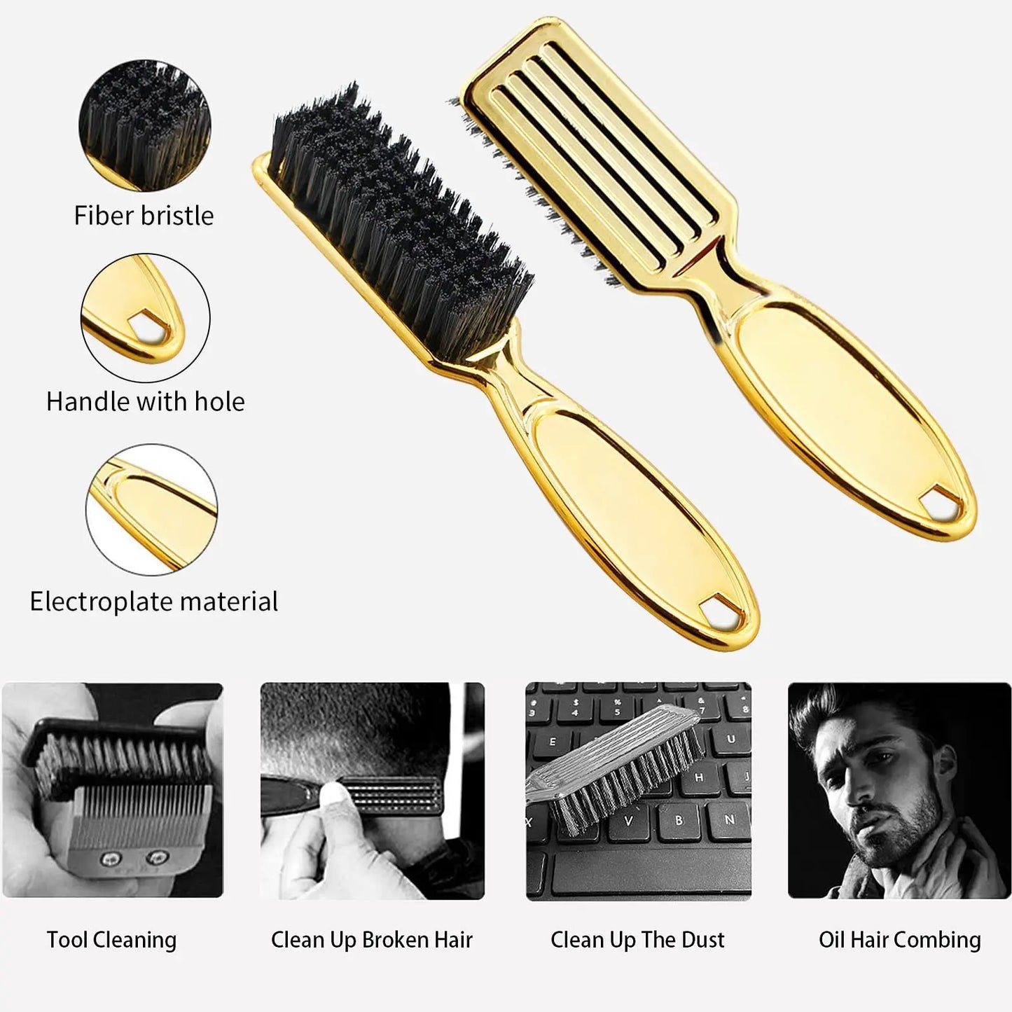 Pro Barber Brush Set Salon Hairdresser