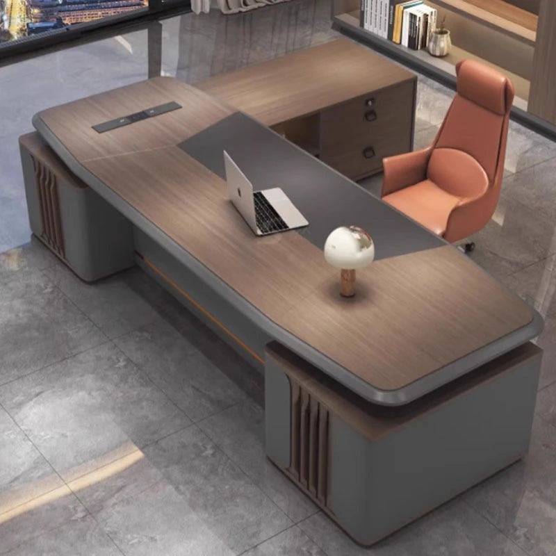 Boss Luxury Office Desks Computer Workstation Executive Minimalist 2 Person Office Table Storage Mesa Escritorio Furnitures