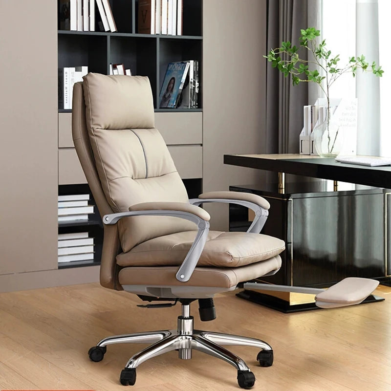 Swivel Computer Chair Ergonomic Playseat Reading Accent Chair White Study Floor Bedroom Silla De Oficina Office Furniture