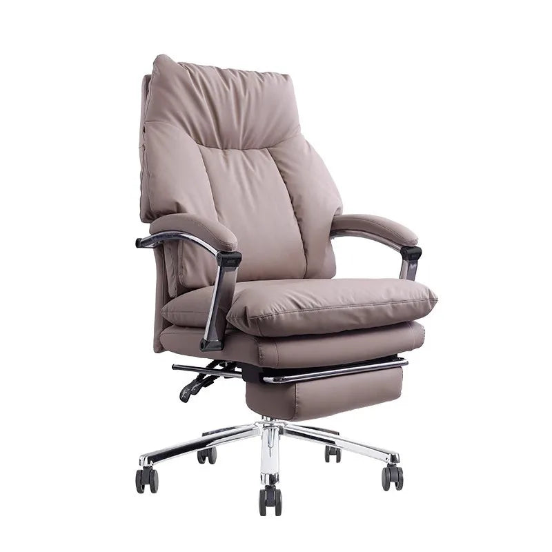 Leather Work Swivel Relaxing Recliner Gaming Chair Desk Footrest Executive Gamer Chair Computer Mobile Leather Modular Furniture