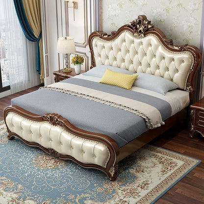 Full Size Bedroom Double Bed Children Mattresses Headboards Luxury Bed Comforter Set Modern Upholstered Lit Enfant Furniture