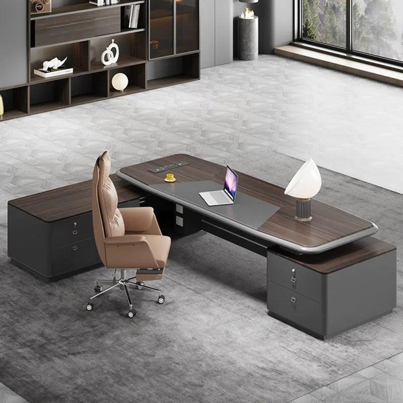 Appoint Writing Office Desks Reception Modern Drawers Executive Writing Laptop Stand Tavolo Scrivania Ufficio Wood Furniture