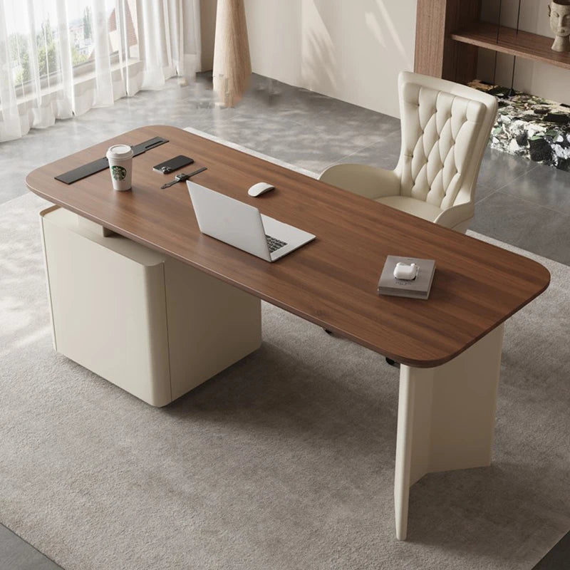 Console Wood Work Table Workstation Executive Computer Office Desk Workbench Drawers Modern Tabla Para Escritorio Furniture