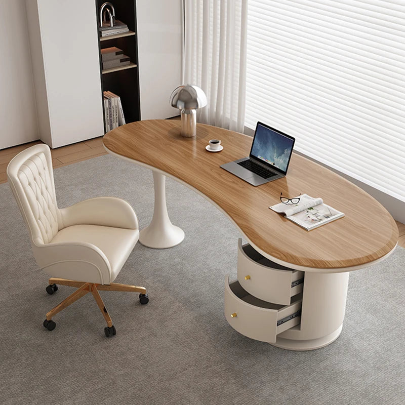 Modern Workstation Office Desk Writing Drawers Meeting Executive Desk Wood Console Scrivanie Per Ufficio Office Furniture