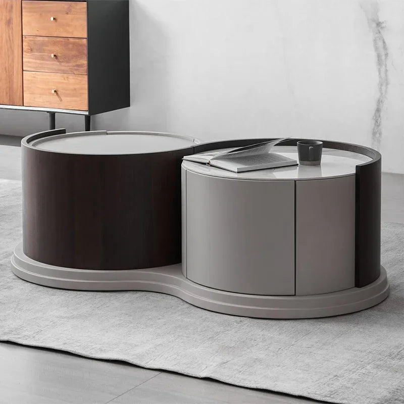 Modern Minimalist Tea Centre Nordic Coffee Table Living Room Cabinets Round Dining Floor Muebles De La Sala Library Furniture