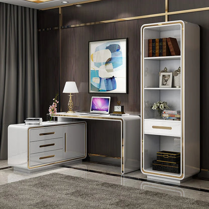 Computer Drawers Modern Desk Storage Luxury Executive Office Desk Console Workstation Scrivanie Per Ufficio Modern Furniture