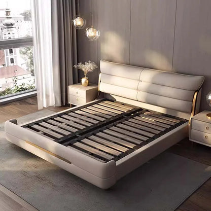 Modern Aesthetic Bed Multifonction Organiser King Size Double Bed Storage Space Marco De Cama Queen Moderno Luxury Furniture