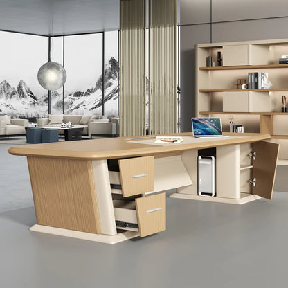 Modern Luxury Office Desk Wood Coffee Study Organizers Computer Office Desk Executive Escritorio Gaming Luxury Furnitures