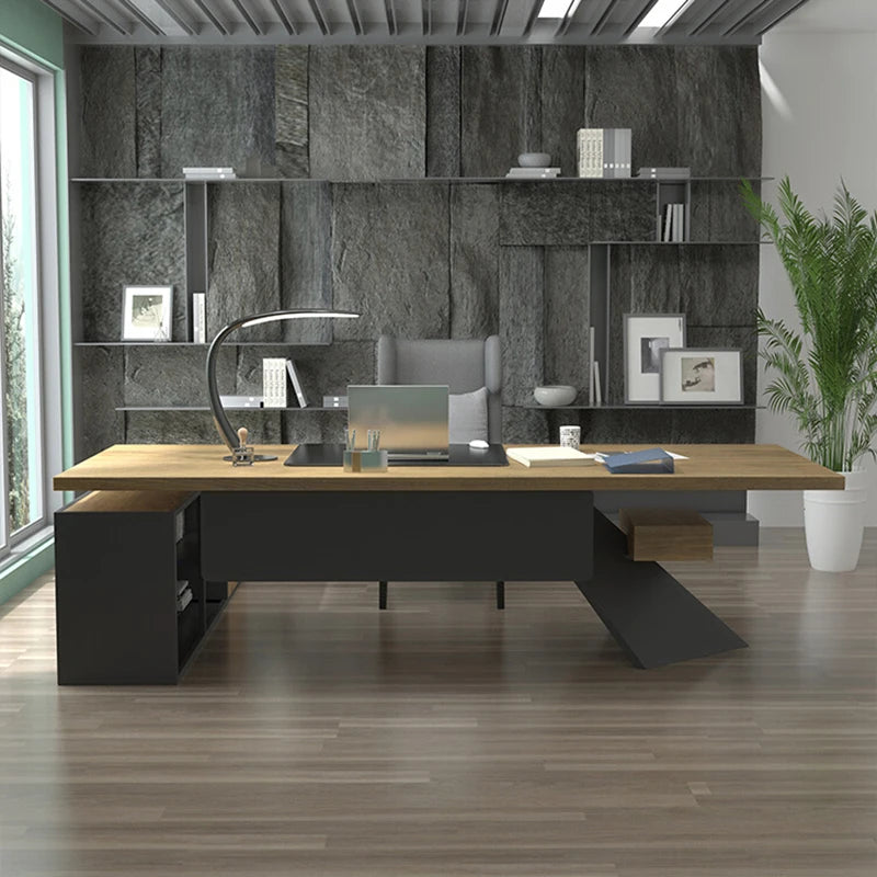 Writing Furniture Executive Desk Office Conference Reception L Shaped Desk Corner Height Escritorios De Oficina Computer Tables