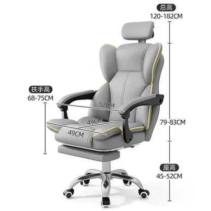 Footrest Ergonomic Office Chair Wheels Cushion Swivel Luxury Office Chair Computer Lift Silla De Oficina Silla De Oficina Decor