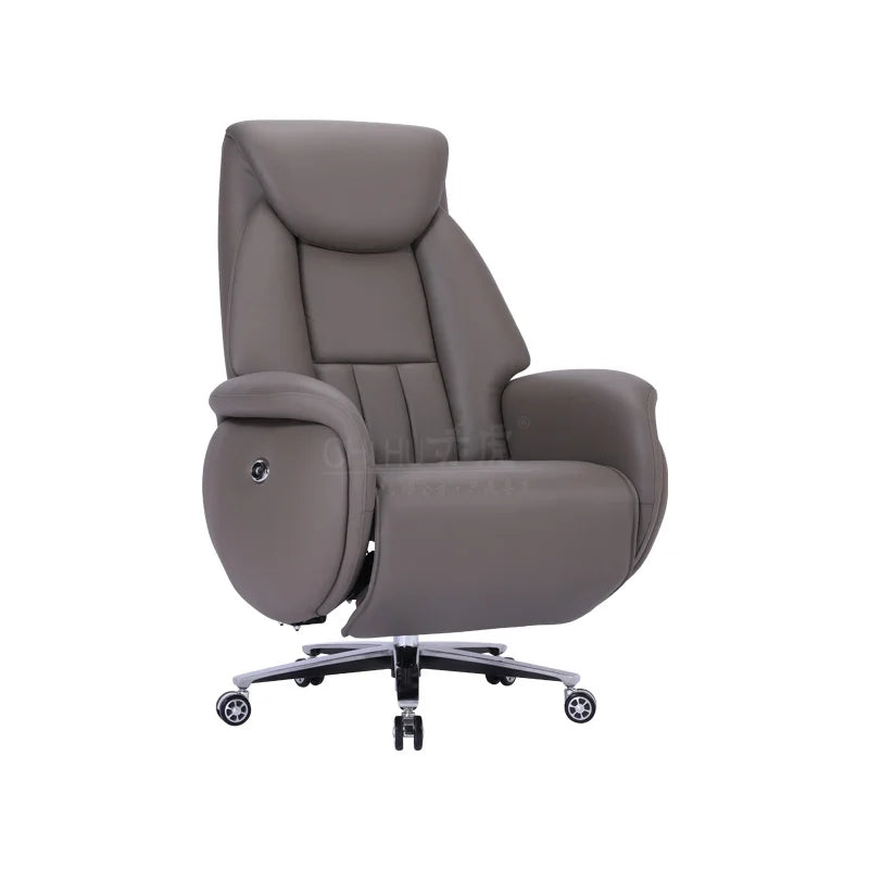 Genuine Leather Office Chair Ergonomic Executive Reclining Computer Chair Lying Massage Lifting Boss Sedie Ufficio Silla Oficin