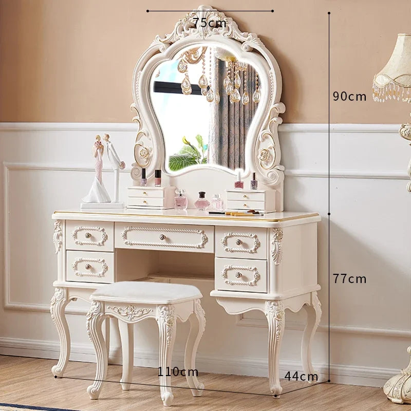 Multifunctional Modern Dressing Table Makeup Nordic Style Girls European Dressing Table Bedroom Luxury  Schminktisch Furniture