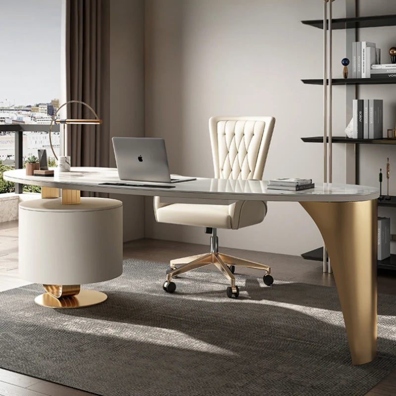 Executive Writing Office Desk Modern Storage Standing Office Desk Reception bureau meuble Office Desk Furniture MZ50OD